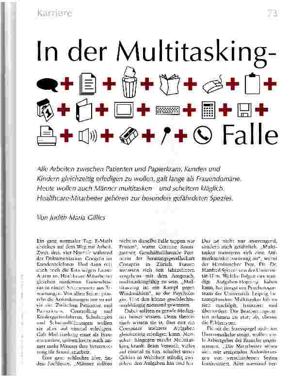 Vorschauseite 1: In der Multitasking-Falle
