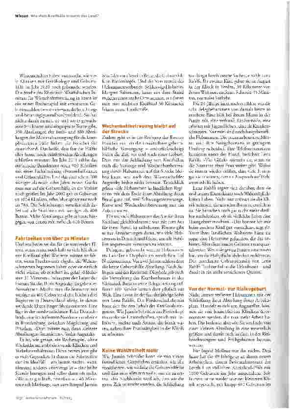 Vorschauseite 2: Kreißsäle vor dem Aus: Ende oder Chance für Hebammen?