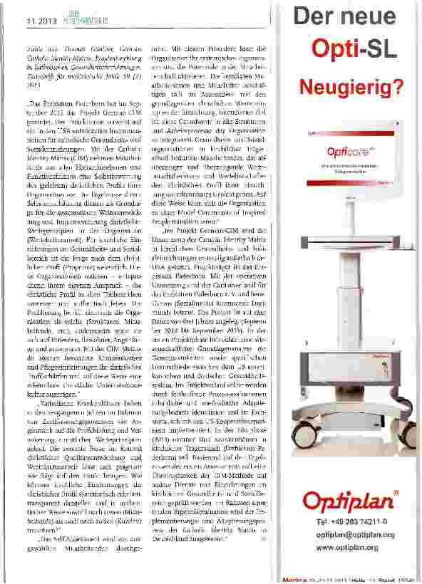 Vorschauseite 3: Das katholische Profil überprüfen und schärfen!