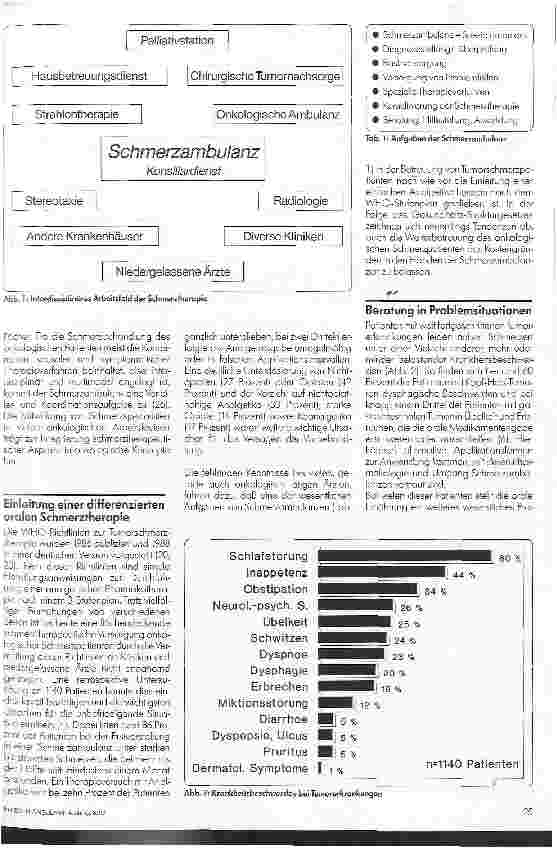 Vorschauseite 2: Die Schmerzambulanz bei hausärztlicher Versorgung von Tumorpatienten 1.Teil