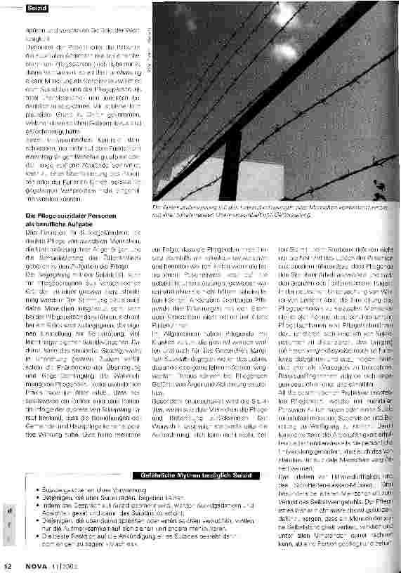 Vorschauseite 6: Suizid im Alter: das negierte Problem