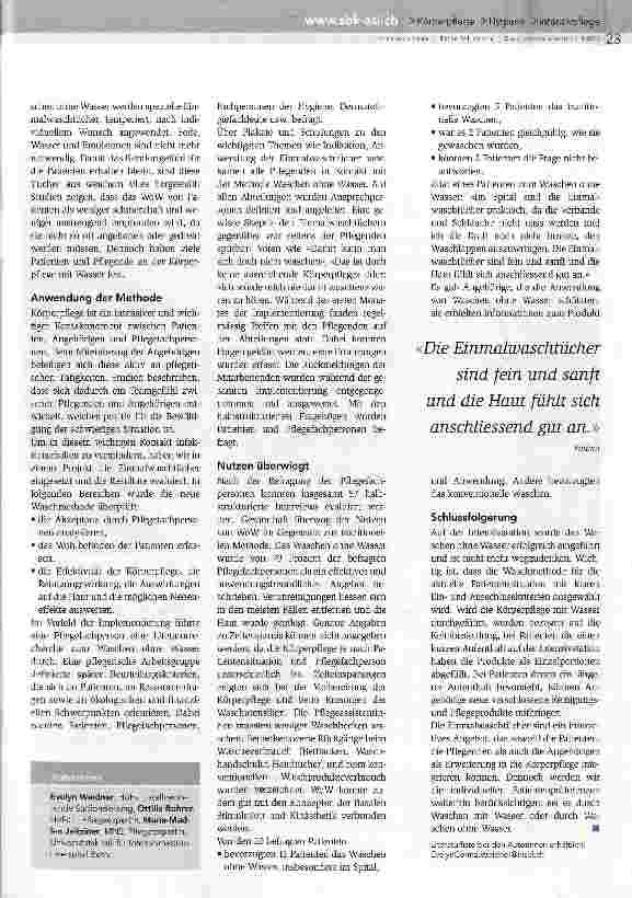 Vorschauseite 2: Waschen ohne Wasser