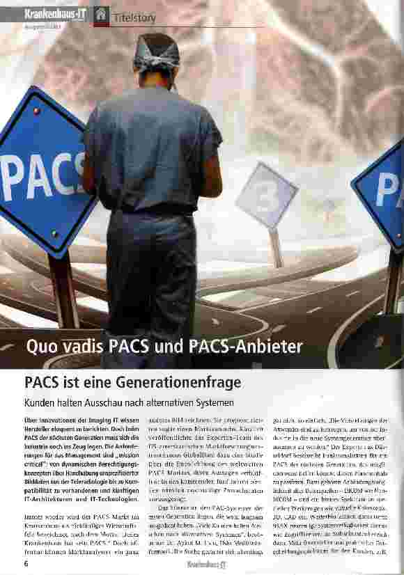 Vorschauseite 1: PACS ist eine Generationenfrage