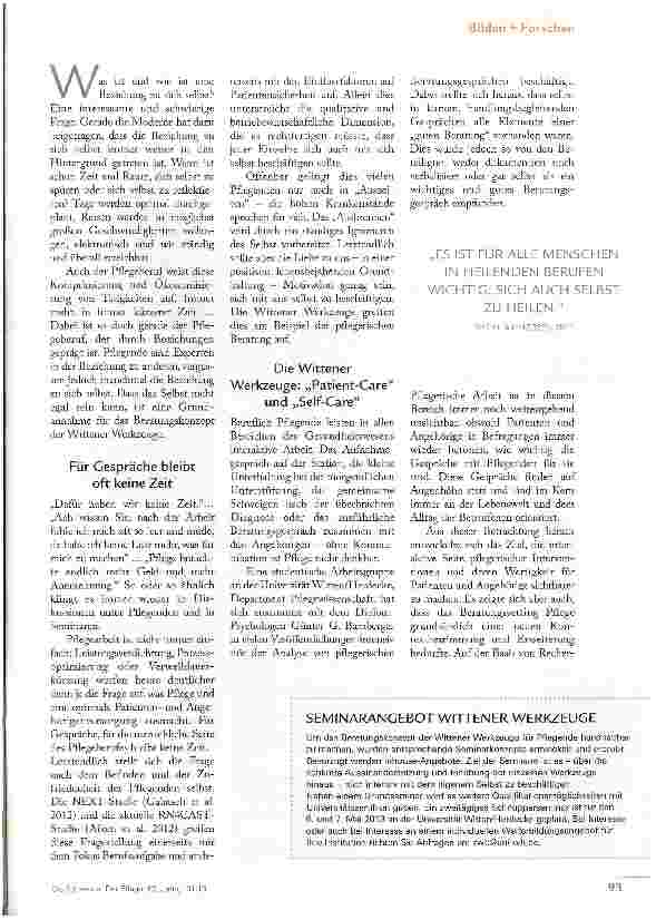 Vorschauseite 2: „ICH MUSS SELBST LEBEN, WAS ICH WEITERGEBEN SOLL