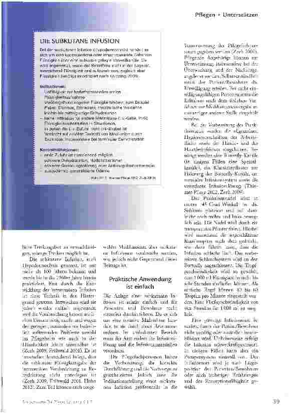 Vorschauseite 2: Subkutane Infusion sicher anwenden