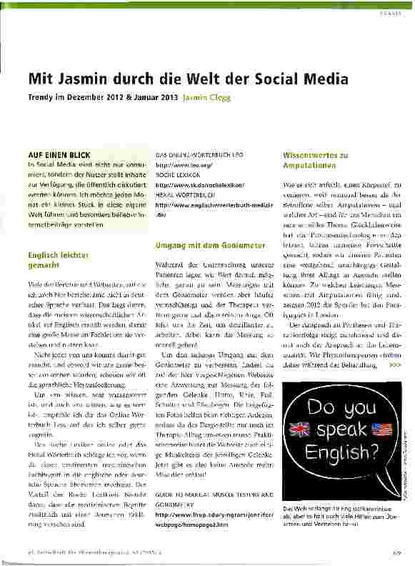 Vorschauseite 1: Mit Jasmin durch die Welt der Social Media