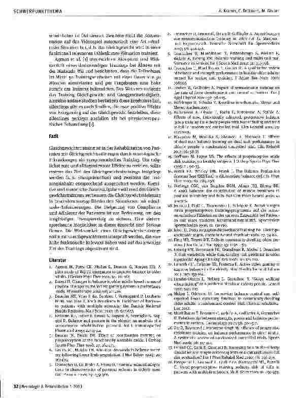 Vorschauseite 6: Gleichgewichtstraining in der neurologischen Rehabilitation
