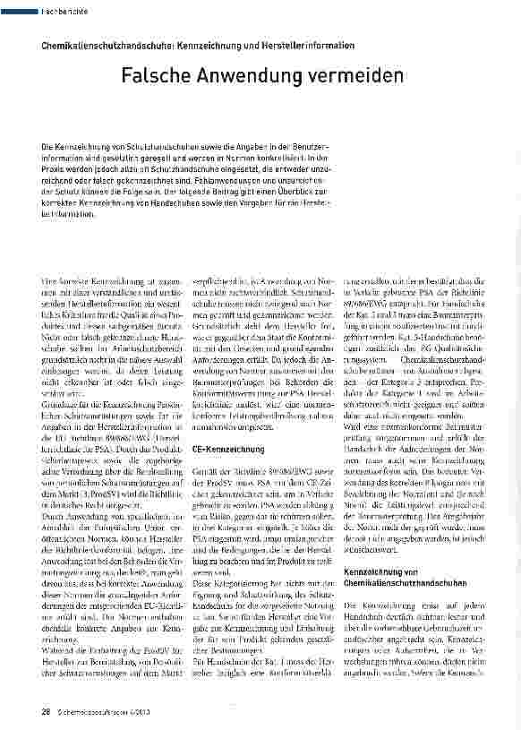 Vorschauseite 1: Falsche Anwendung vermeiden