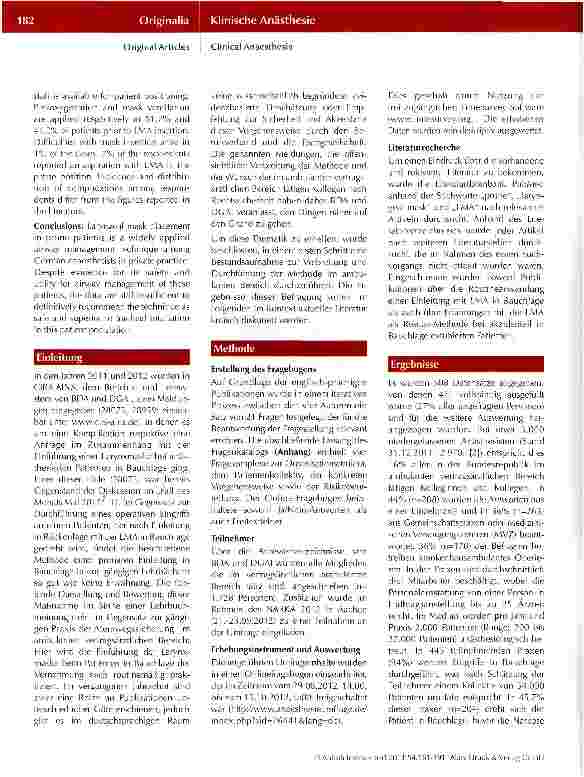 Vorschauseite 2: Intubation mit der Larynxmaske in Bauchlage