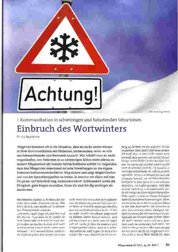 Vorschauseite 1: Einbruch des Wortwinters