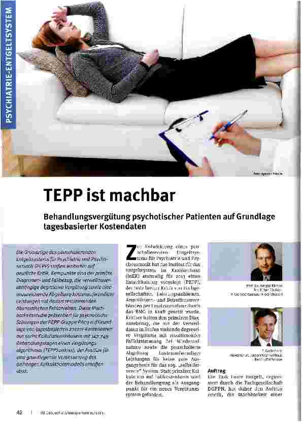 Vorschauseite 1: TEPP ist machbar
