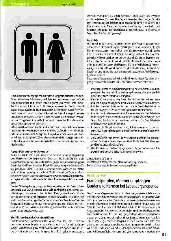 Vorschauseite 2: Geschlecht zwischen Norm und Individualität: Intersexualität in Recht und Gesundheitswesen