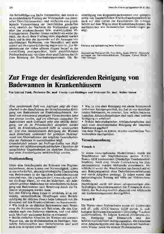 Vorschauseite 4: Die Prüfung chemischer Desinfektionsmittel ihre Bedeutung für den Anwender