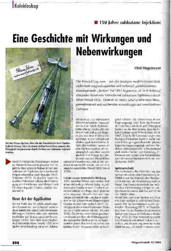 Vorschauseite 1: Eine Geschichte mit Wirkungen und Nebenwirkungen