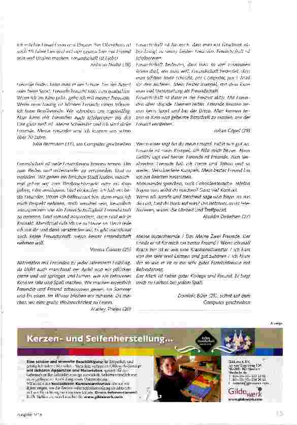 Vorschauseite 2: Freundschaftigkeit