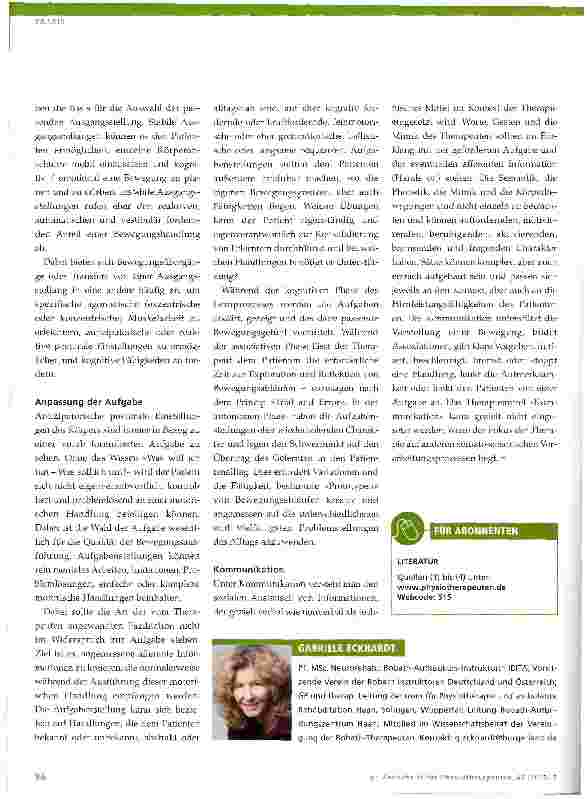 Vorschauseite 5: Posturale Kontrolle und die Bedeutung für das Sturzrisiko bei Patienten nach Schlaganfall Teil 2: Ein Strukturmodell für das Bobath-Konzept