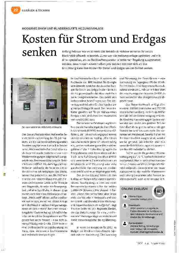 Vorschauseite 1: Kosten für Strom und Erdgas senken