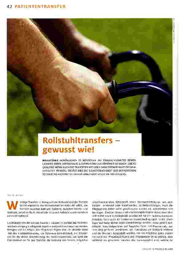 Vorschauseite 1: Rollstuhltransfers -gewusst wie!