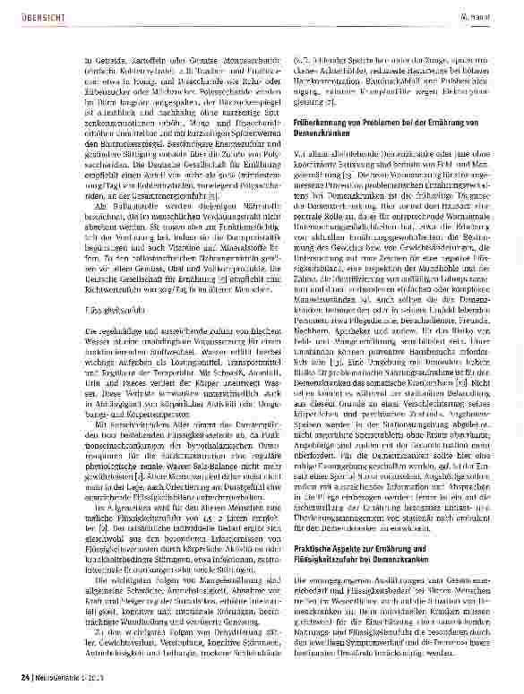 Vorschauseite 3: Ernährung und Demenz