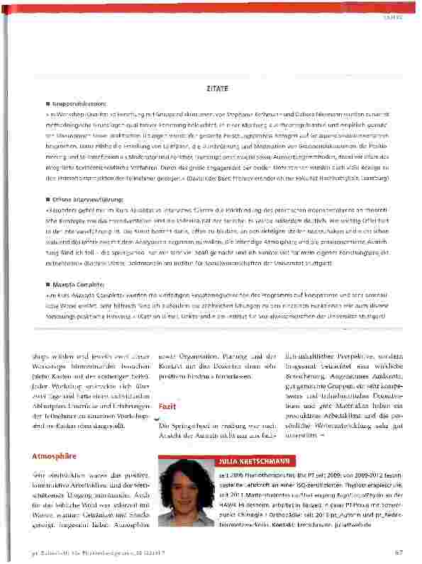 Vorschauseite 3: Freiburger Springschool