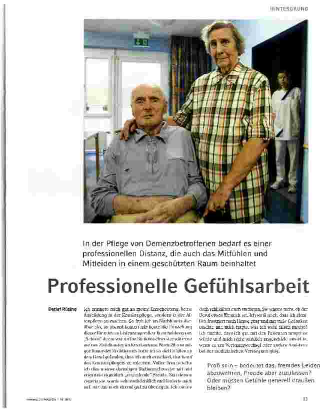 Vorschauseite 1: Professionelle Gefühlsarbeit