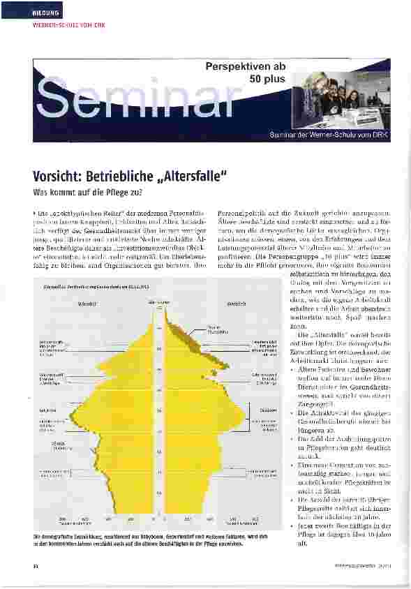 Vorschauseite 1: Vorsicht: Betriebliche „Altersfalle