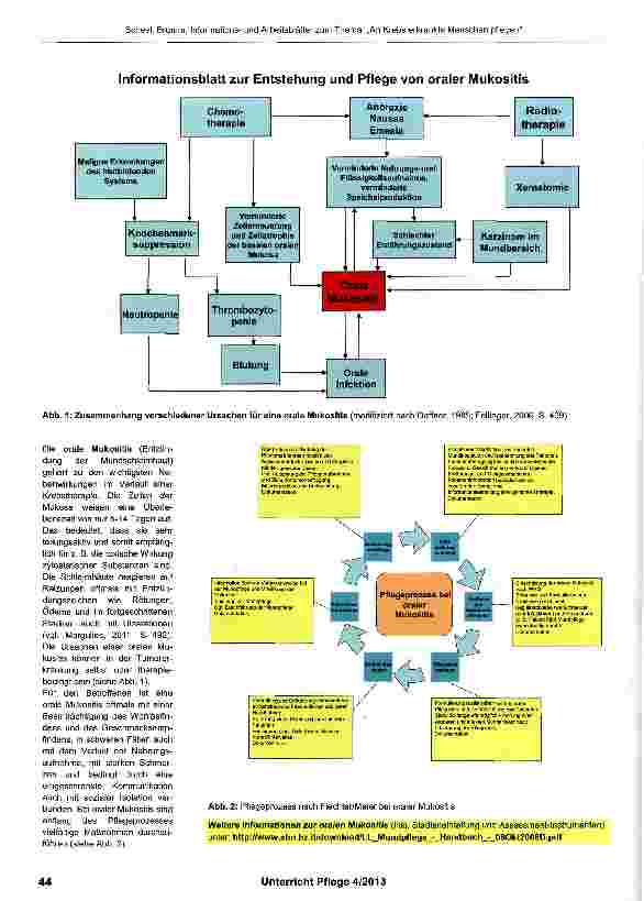 Vorschauseite 3: Informationsund Arbeitsblätter zum Thema „An Krebs erkrankte Menschen pflegen