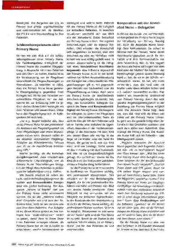 Vorschauseite 4: Primary Nursing als Form der Angehörigenintegration nutzen