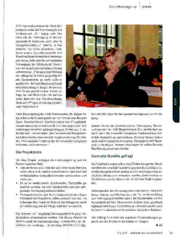 Vorschauseite 2: Gesundheitsregionen überall