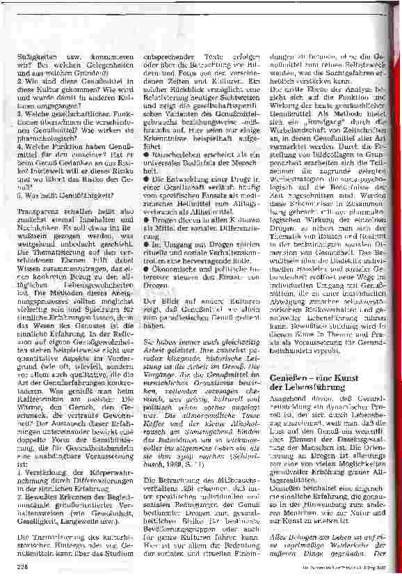 Vorschauseite 5: Gesundheitsbildung in der Krankenpflege Vom Risiko zum Genuß oder umgekehrt