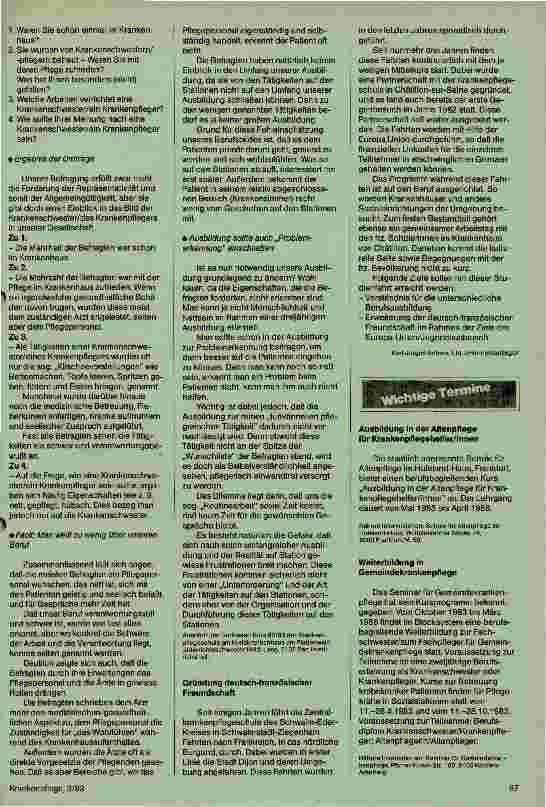 Vorschauseite 2: Untersuchung von Krankenpflegeschülern über das Berufsbild der Krankenschwester/des Krankenpflegers in der Öffentlichkeit