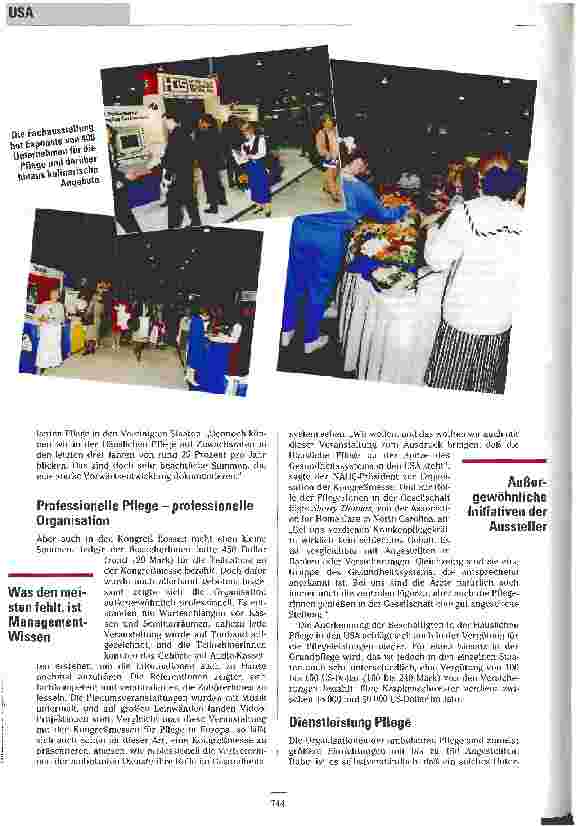 Vorschauseite 3: Fachshow der häuslichen Pflege Kongreß der National Association for Home Care, USA