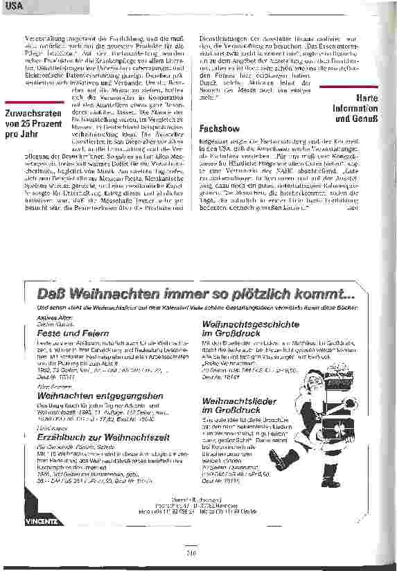 Vorschauseite 5: Fachshow der häuslichen Pflege Kongreß der National Association for Home Care, USA