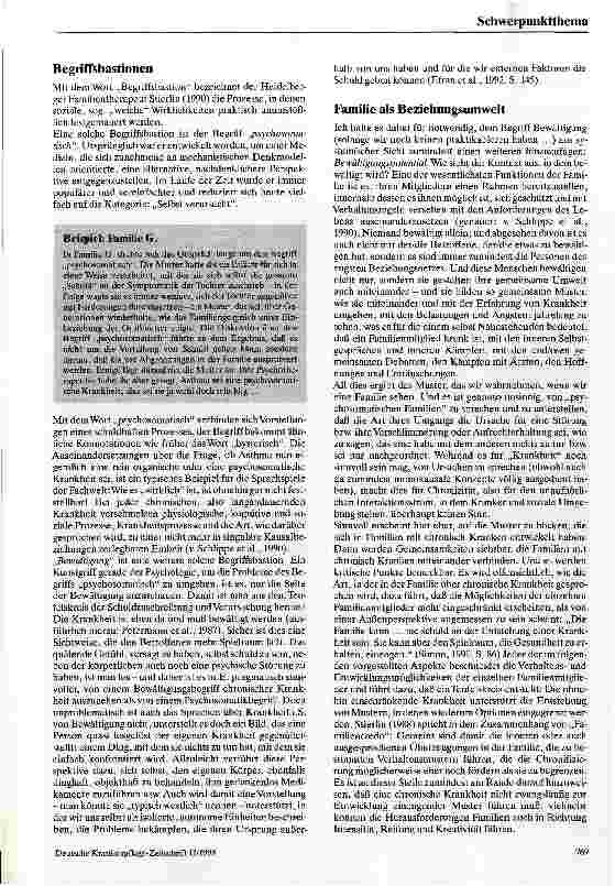 Vorschauseite 3: Familie als wichtigste Beziehungsumwelt des chronisch kranken Kindes
