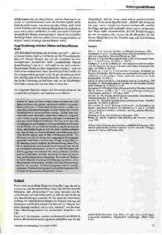 Vorschauseite 5: Familie als wichtigste Beziehungsumwelt des chronisch kranken Kindes