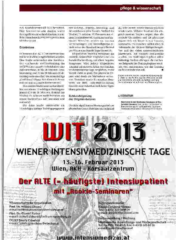 Vorschauseite 2: Cochrane Pflege Forum