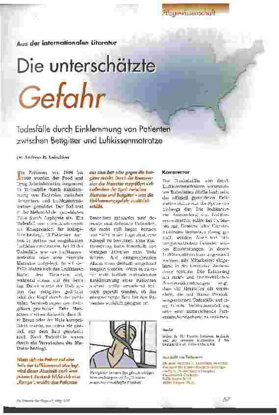 Vorschauseite 1: Die unterschätzte Gefahr