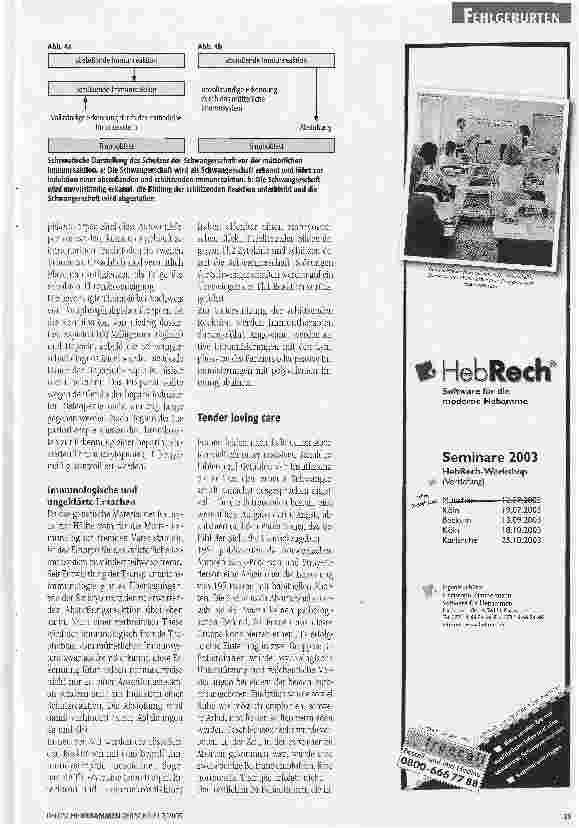 Vorschauseite 4: tender loving care gegen Fehlgeburten