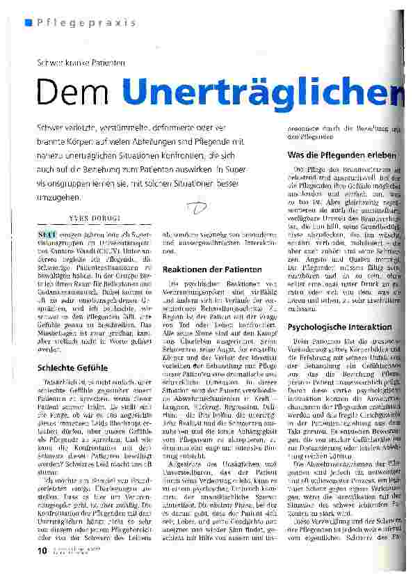 Vorschauseite 1: Dem Unerträglichen Worte geben