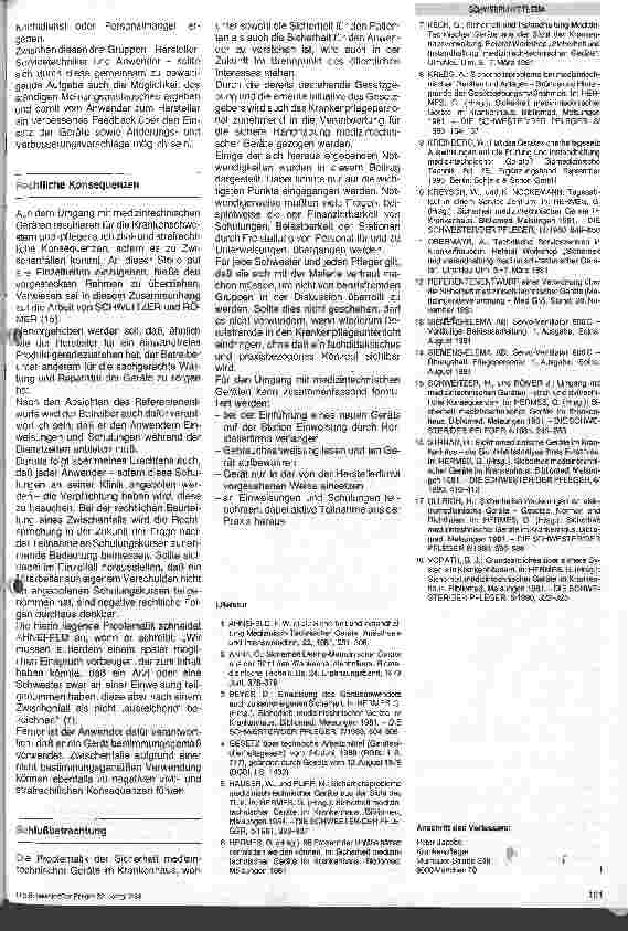 Vorschauseite 4: Das Gerätesicherheitsgesetz und seine möglichen Auswirkungen auf den Pflegedienst