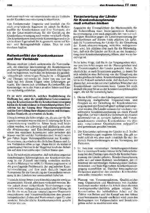 Vorschauseite 5: Auswirkungen des GSG auf die Krankenhausversorgung in Hessen