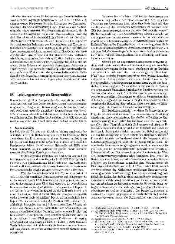 Vorschauseite 5: Umsatzbesteuerung in der gesetzlichen Krankenversicherung am Beispiel aktueller Problemfalle