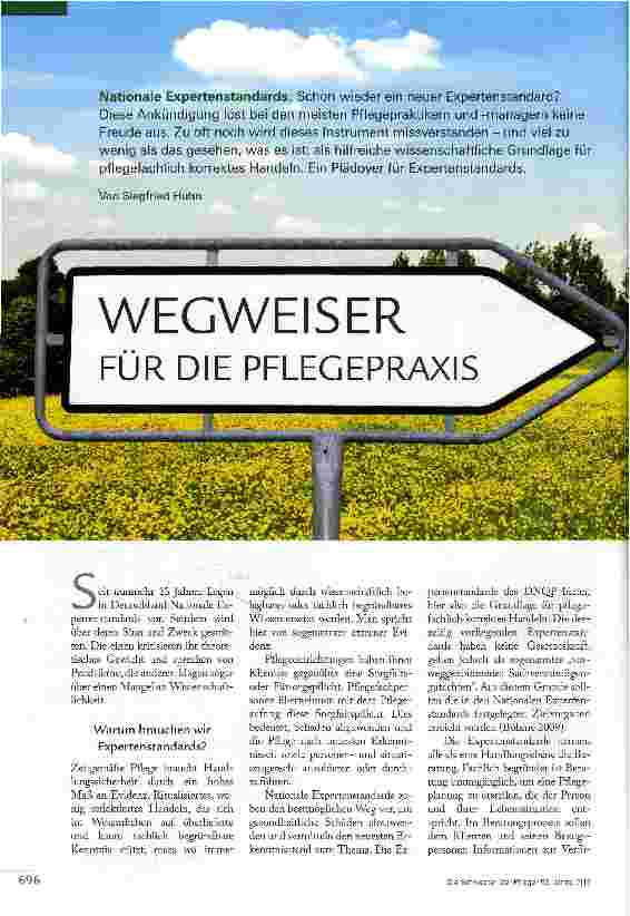 Vorschauseite 1: Wegweiser für die Pflegepraxis