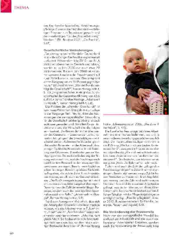 Vorschauseite 2: FAMILIEN UND ARBEITSZEITMODELLE DER PFLEGE (Auszüge aus der gleichnamigen Bachelor-Arbeit)