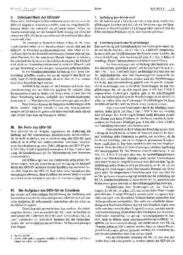 Vorschauseite 2: KKInsoV- Eine große Unbekannte?