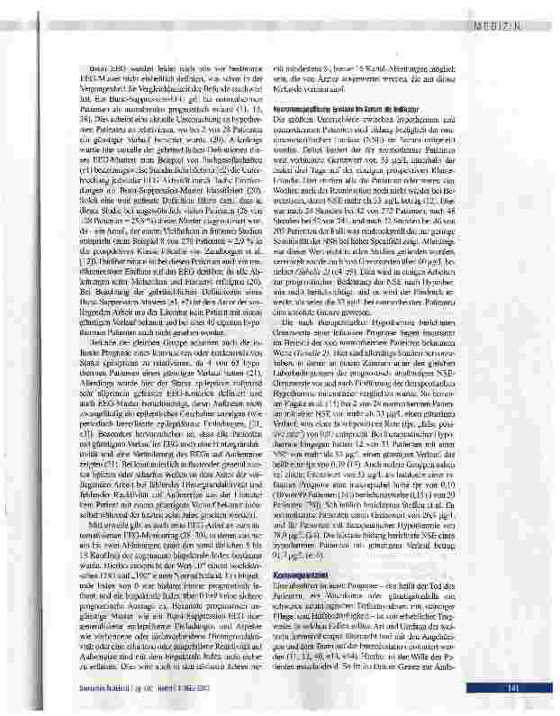 Vorschauseite 5: Beurteilung der Prognose nach kardiopulmonaler Reanimation und therapeutischer Hypothermie