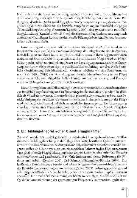 Vorschauseite 2: Berufsbildungsforschung in der PflegeEin Beitrag der Sektion Bildung