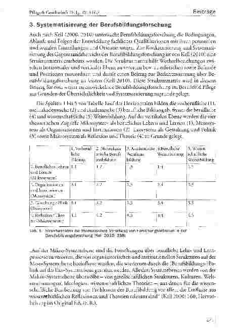 Vorschauseite 4: Berufsbildungsforschung in der PflegeEin Beitrag der Sektion Bildung