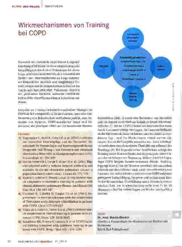 Vorschauseite 1: Wirkmechanismen von Training bei COPD