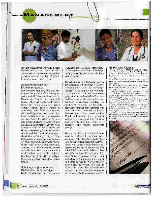 Vorschauseite 2: Ausländische Krankenschwestern - Erfahrungswerte aus Großbritannien